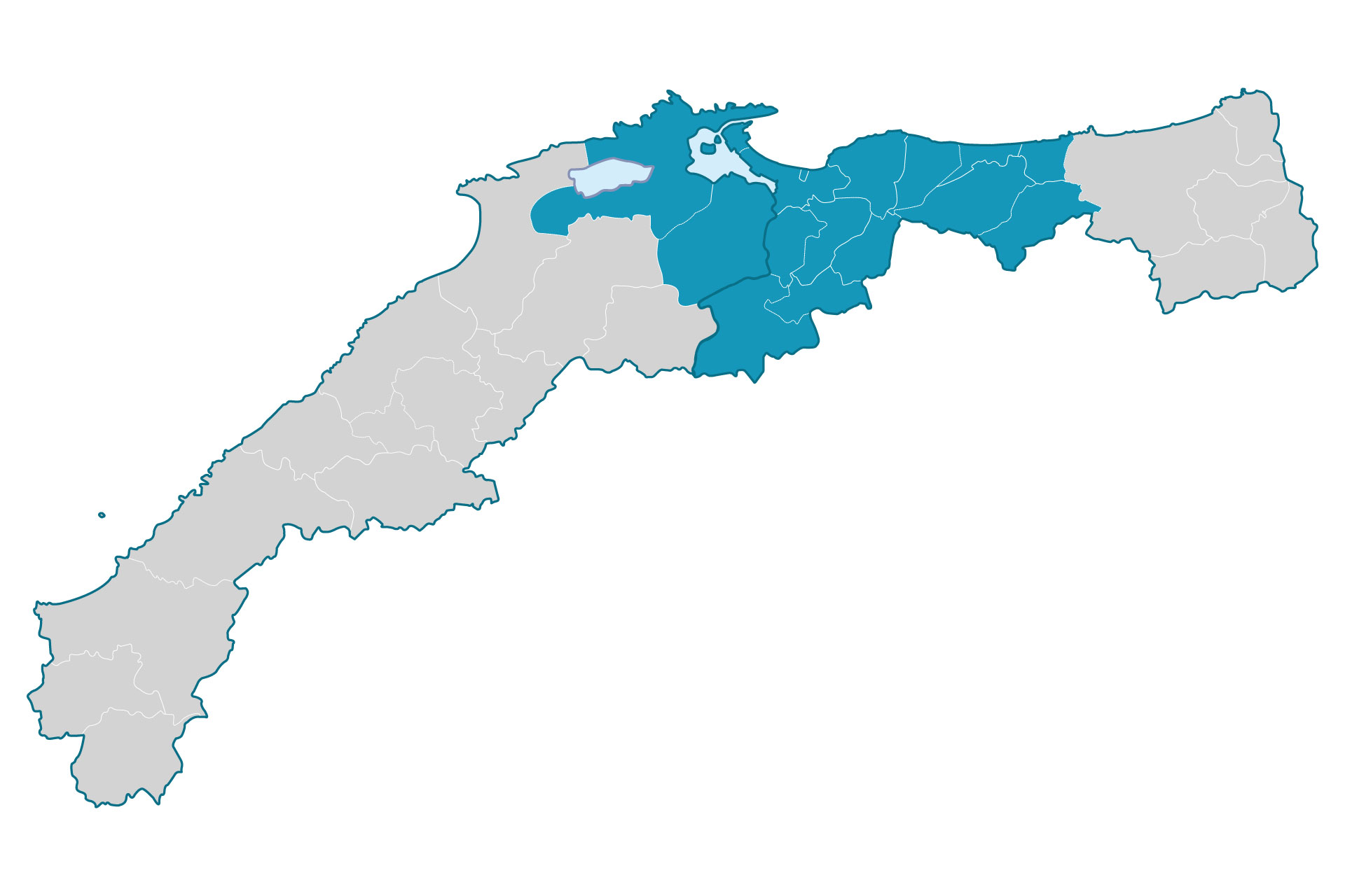 対応エリアの地図